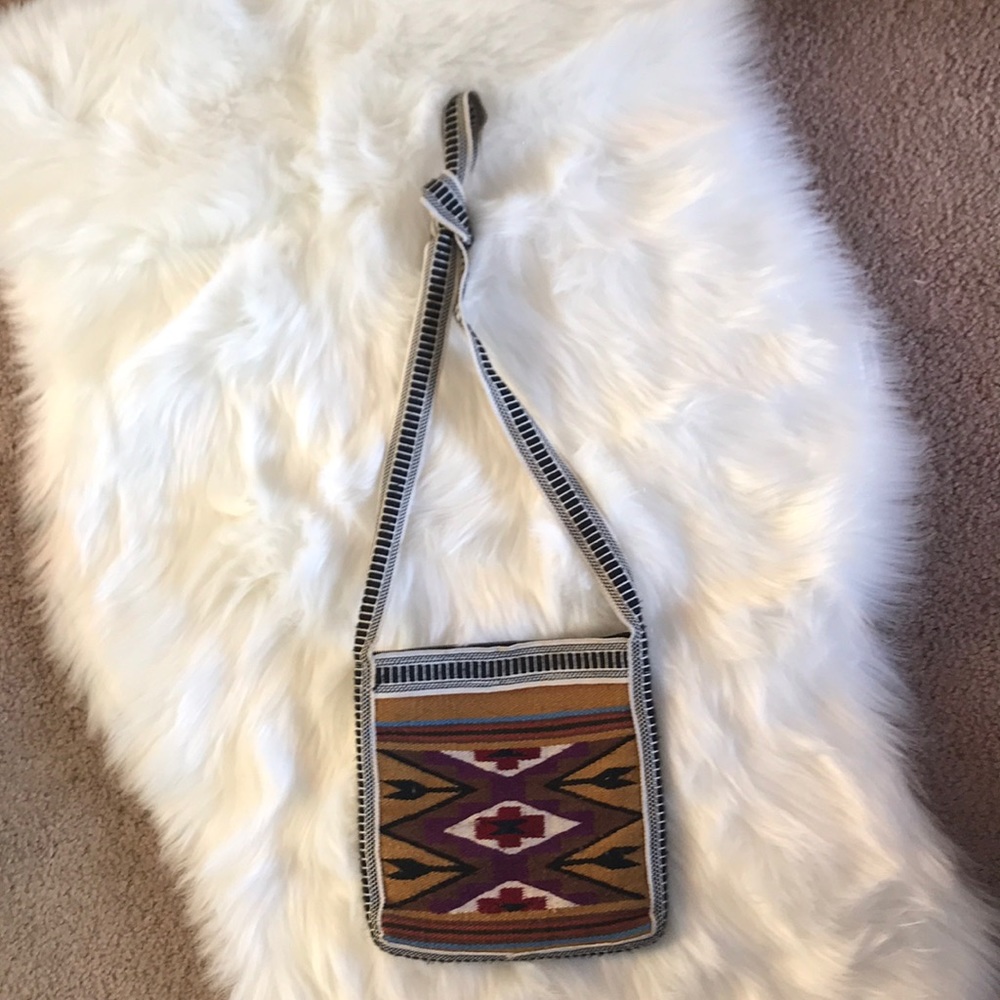 Indian Aztec Print Kilim Crossbody Clutch Purse